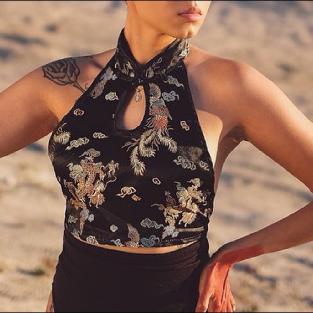 Asian style crop top